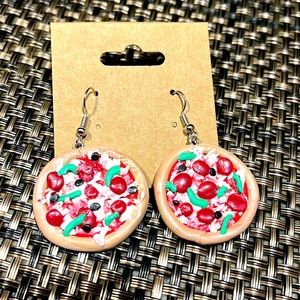 Food inspired Pizza Earrings
